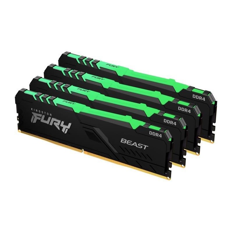 Kingston FURY Beast RGB Mémoire 32 Go (4 x 8 Go) DDR4 3200 MHz CL16