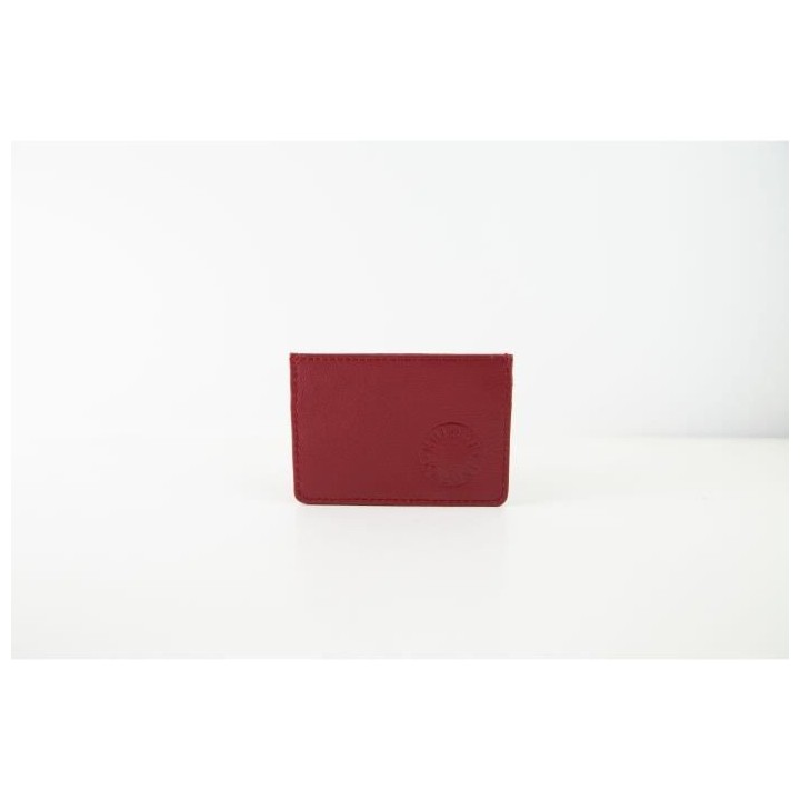KHLONE Porte-Cartes en Cuir - Le Saturday Night Fever Rouge