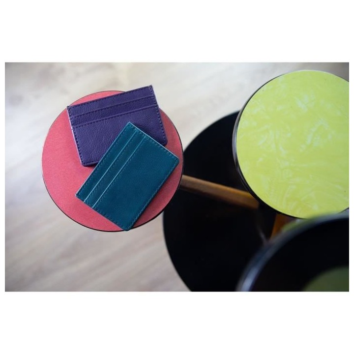 KHLONE Porte-Cartes en Cuir - Le Saturday Night Fever Vert