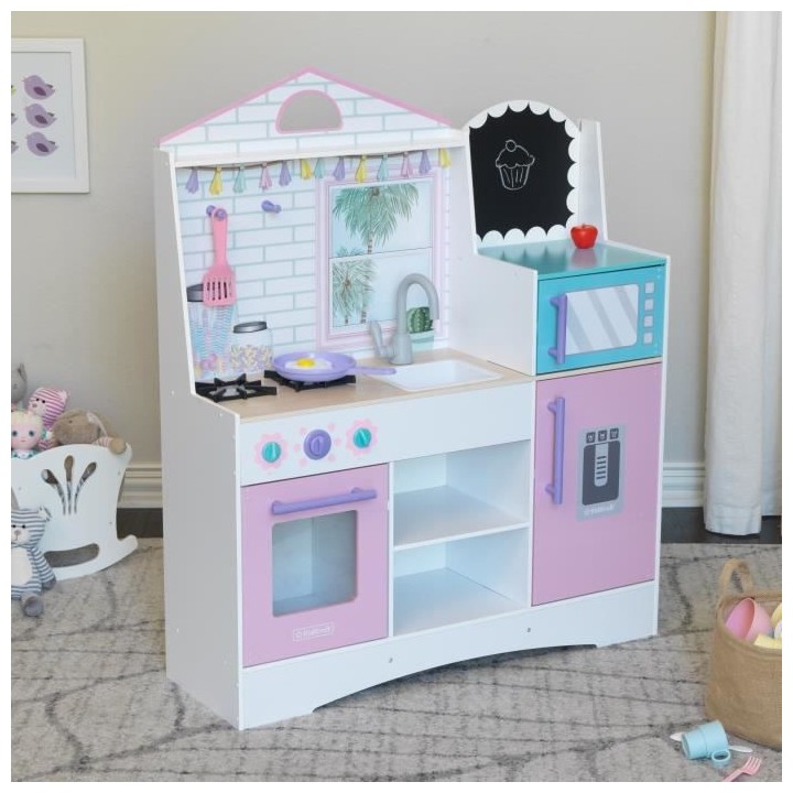 KIDKRAFT - Cuisine Enfant en bois Dreamy Delights avec accessoires