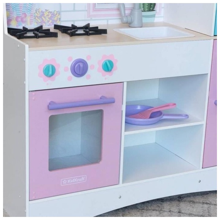KIDKRAFT - Cuisine Enfant en bois Dreamy Delights avec accessoires