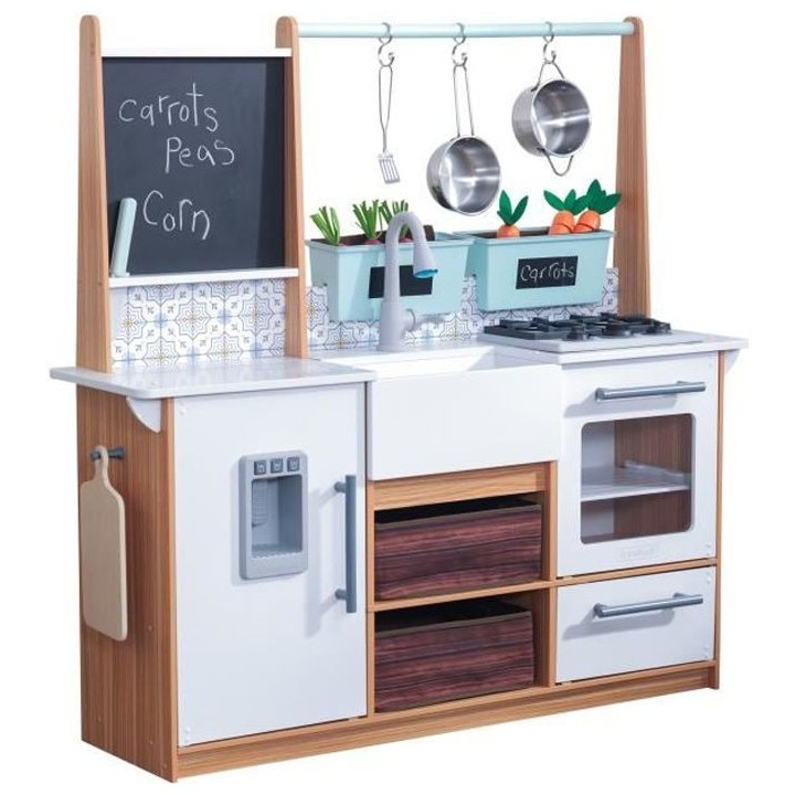 KIDKRAFT - Cuisine enfant Farmhouse avec EZ Kraft Assembly - 53444 - E