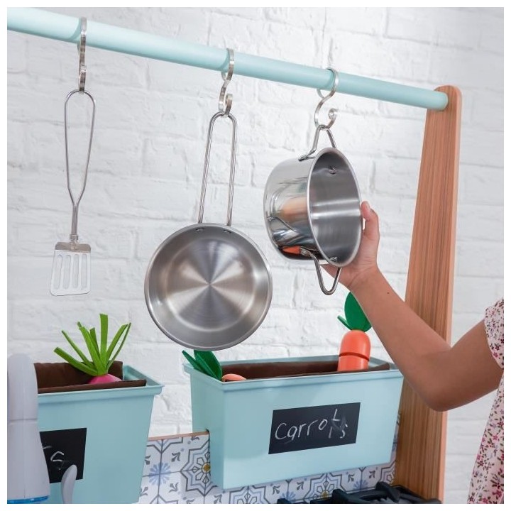 KIDKRAFT - Cuisine enfant Farmhouse avec EZ Kraft Assembly - 53444 - E