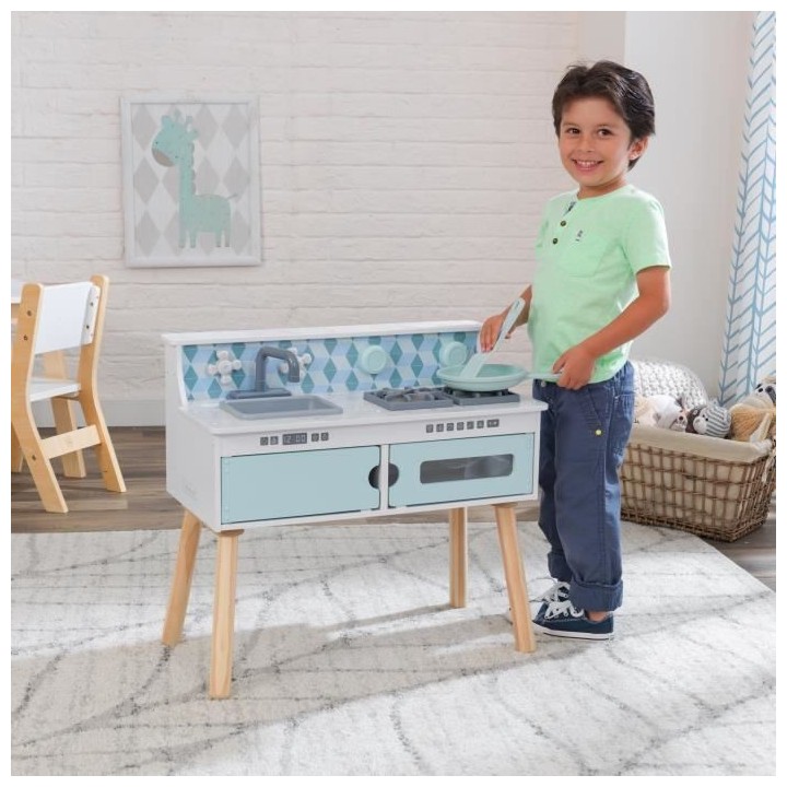 KIDKRAFT - Cuisine en bois Play & Put Away avec accessoires