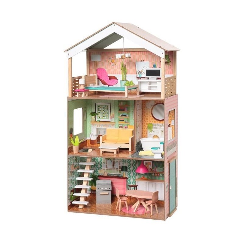 KIDKRAFT - Maison de poupées Dottie - En bois - Rose