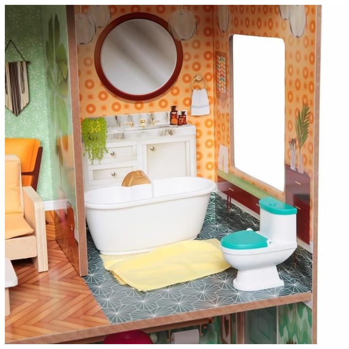 KIDKRAFT - Maison de poupées Dottie - En bois - Rose