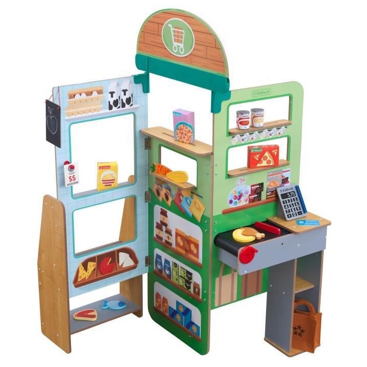 KIDKRAFT - Marchande Cuisine en bois pliable Let's Pretend