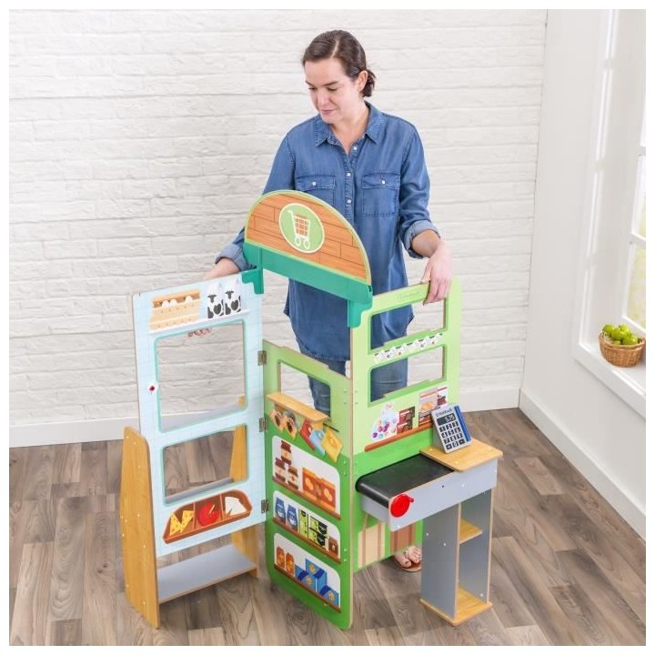 KIDKRAFT - Marchande Cuisine en bois pliable Let's Pretend
