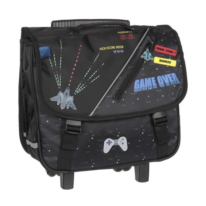 FKIDABORD - Cartable a roulettes 38 cm kip game over
