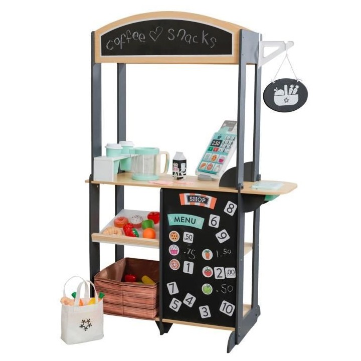 KidKraft - 53439 - Stand marchand en bois Let's Pretend