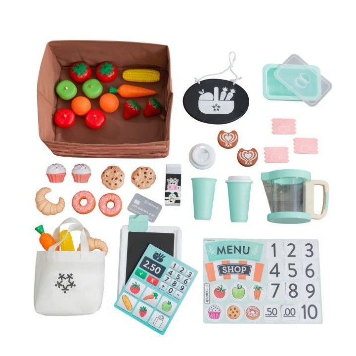 KidKraft - 53439 - Stand marchand en bois Let's Pretend