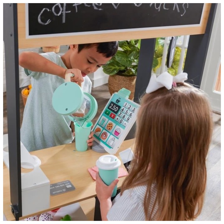 KidKraft - 53439 - Stand marchand en bois Let's Pretend