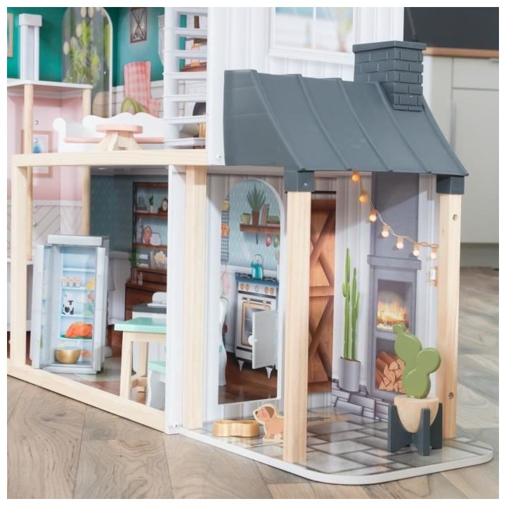 Maison de Poupées - Bois Céleste - KIDKRAFT - Bleu - Accessoires