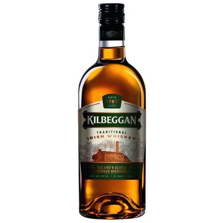 Whiskey Kilbeggan - Blended whiskey - Irlande - 40%vol - 70cl