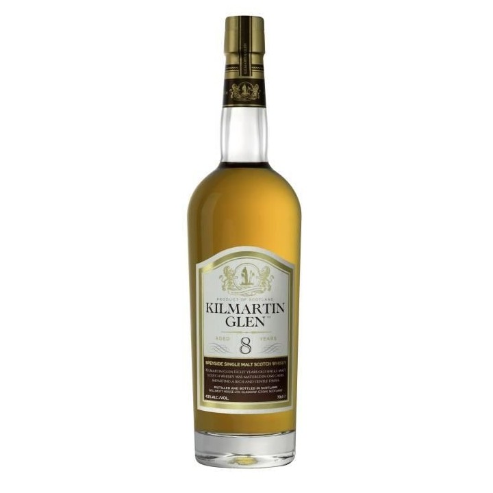 KilMartin Glen - 8 ans - Scotch Whisky Single Malt - Etui - 43.0% Vol.