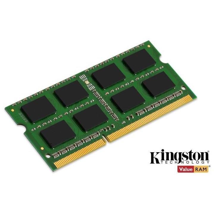 KINGSTON - Mémoire PC Portable ValueRAM SO-DIMM DDR3 - 8Go (1x8Go) -