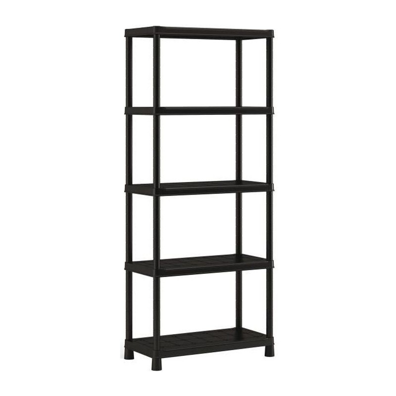 KETER | ETAGERE PLUS 80/5, Etageres, Noir, 80 x 40 x 187 cm