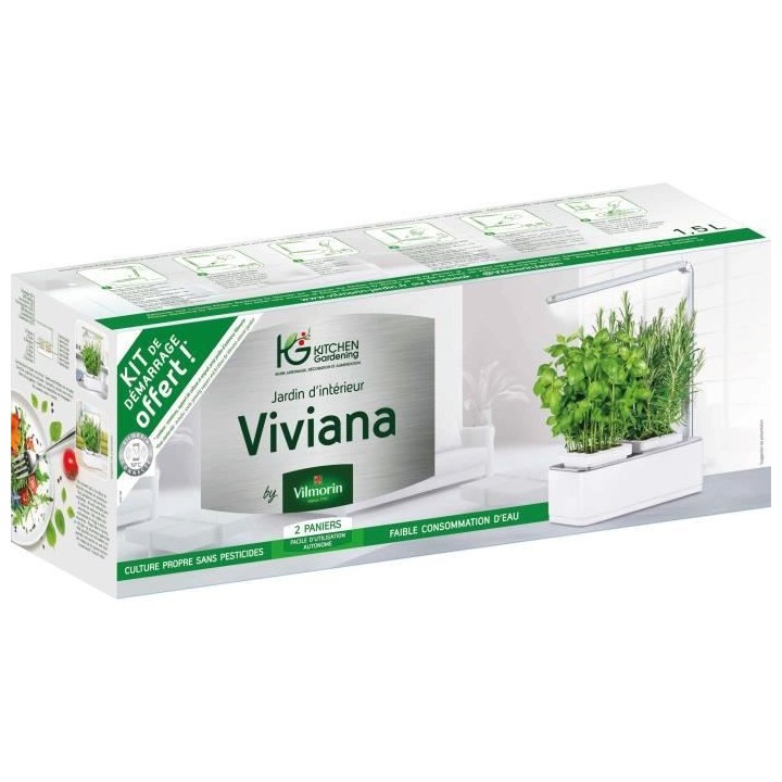 Jardin d'intérieur Viviana avec Kit de démarrage et puce NFC