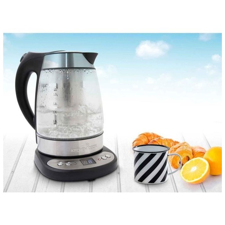 KITCHENCOOK Bouilloire électrique Tea Time 2200W - Transparent