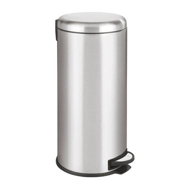 KITCHEN MOVE Poubelle de cuisine a pédale - Inox brossé - 30L - URBAN