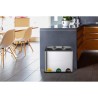 KITCHEN MOVE Zoe Poubelle tri sélectif a pédale - 45 L - Acier inoxydable