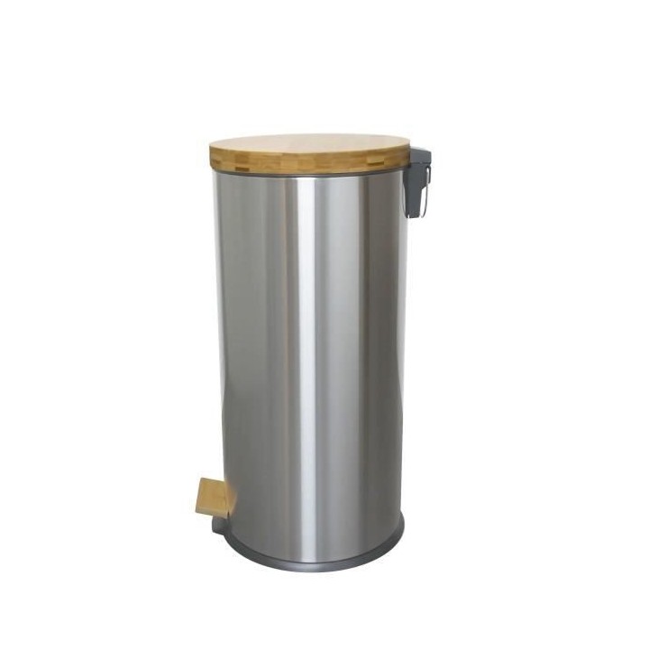 KITCHEN MOVE Poubelle de cuisine a pédale Forest - 30L - Métal mat