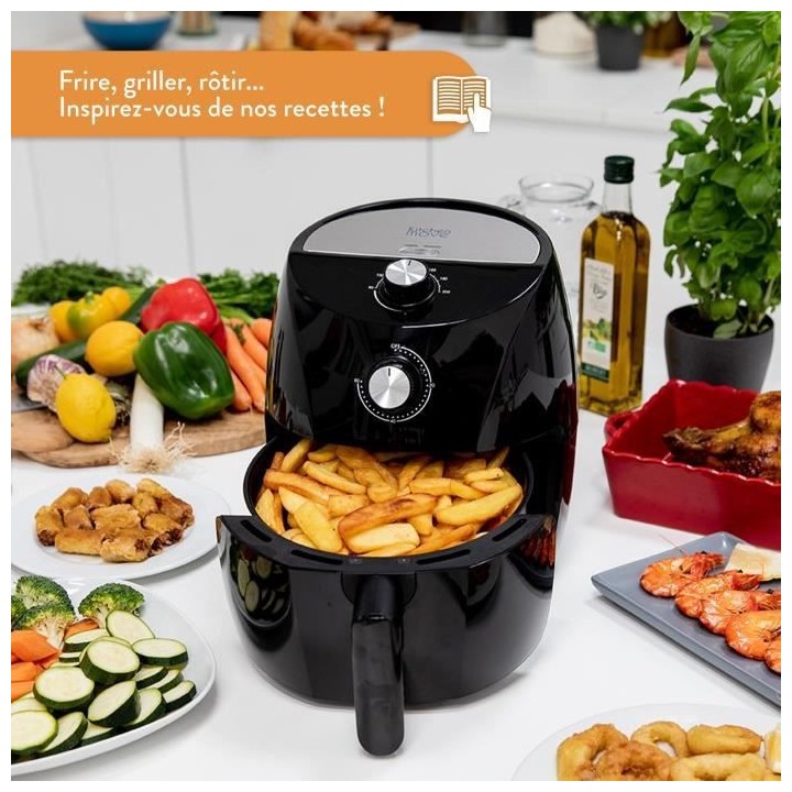 KITCHEN MOVE TORNADO - Friteuse électrique a air Chaud 3.5L - 1400W -