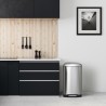 KITCHEN MOVE Poubelle a pédale GREENWICH - 40L - Inox avec seau