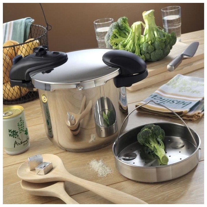 KITCHEN MOVE - ASO24-BL - Cocotte minute a baionnette 8L - Cuve INOX -