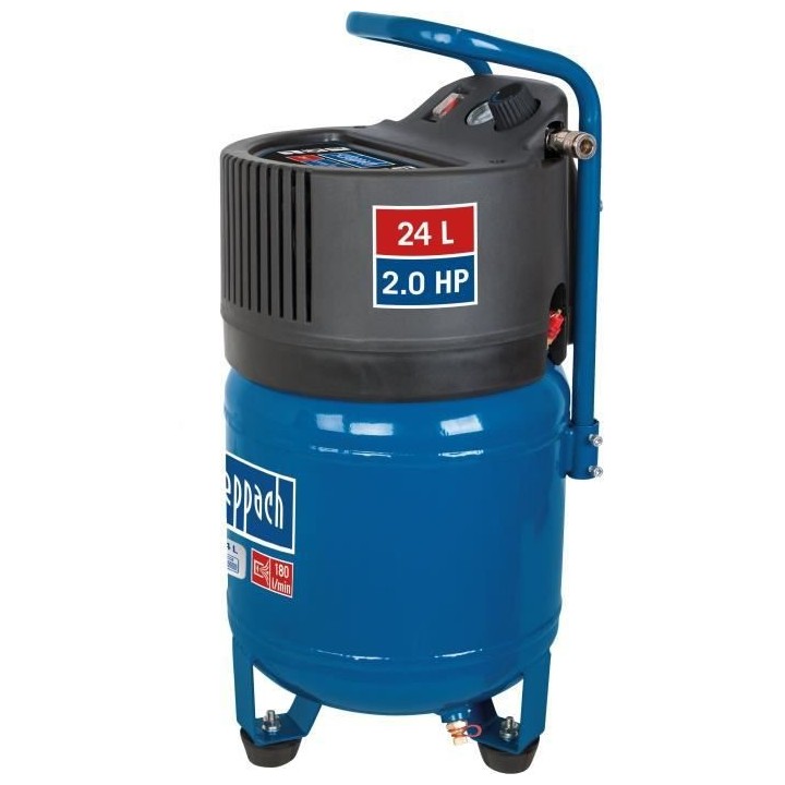 Compresseur d'air vertical Scheppach HC24V - 24L - 1500 W - 10 bars -