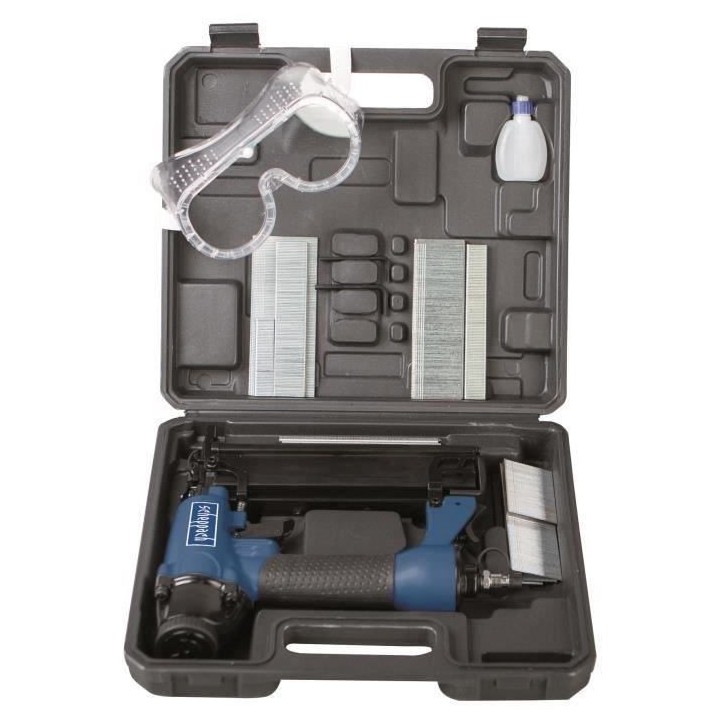 Scheppach Cloueuse et agrafeuse a air 2 en 1 15-50 mm 16-40 mm