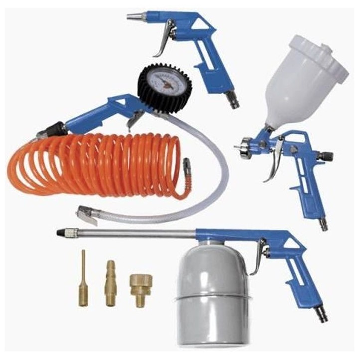 Ensemble de 8 accessoires a air comprimé SCHEPPACH (pistolet a peintu