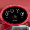 KITCHEN COOK Robot Pétrin AK80 RED V2 - 1000W - Bol Inox 5L pour 2kg max - 4 vitesses - Kit pâtisserie - Robuste et maniable