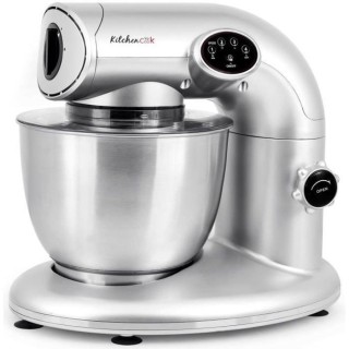 KITCHEN COOK Robot Pétrin AK80 Silver - 1000W - Bol Inox 5L pour 2kg