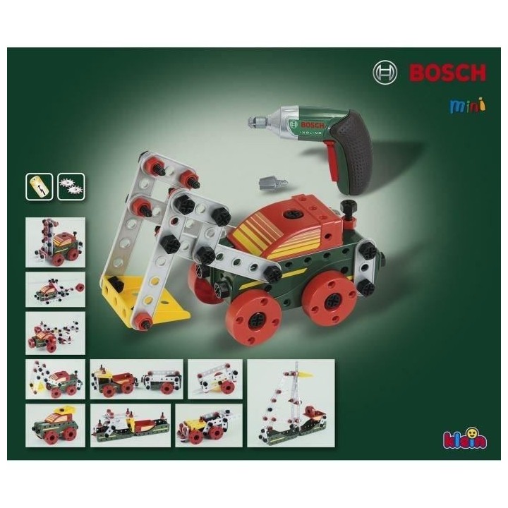 KLEIN - Set de construction Bosch Multitech avec visseuse électroniqu