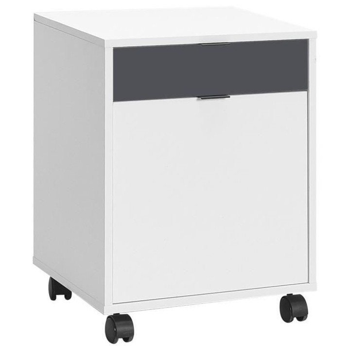 Caisson de bureau COMPO - Mobile - Blanc - L 45 x P 40 x H 60 cm