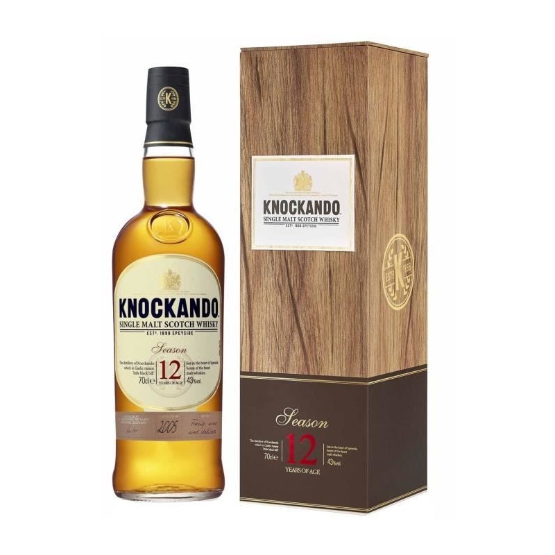 Knockando - 12 ans - Speyside single malt Scotch whisky - Ecosse - 43,0% Vol. - 70 cl