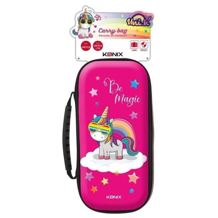 Housse de Transport Licorne Unik Be Magic - KONIX - Switch - Rose