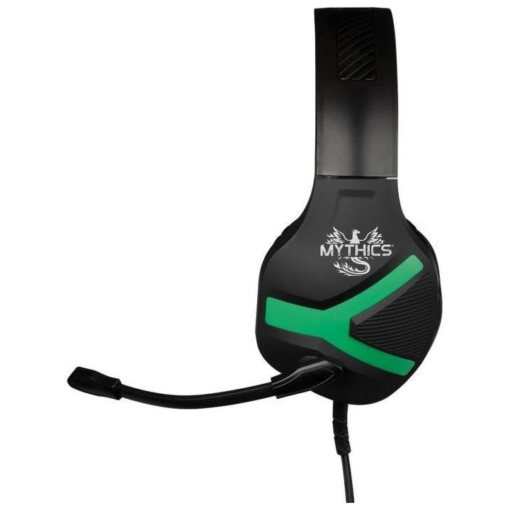 Casque-Micro Gaming - KONIX - Mythics Nemesis - Noir et Vert - Xbox On
