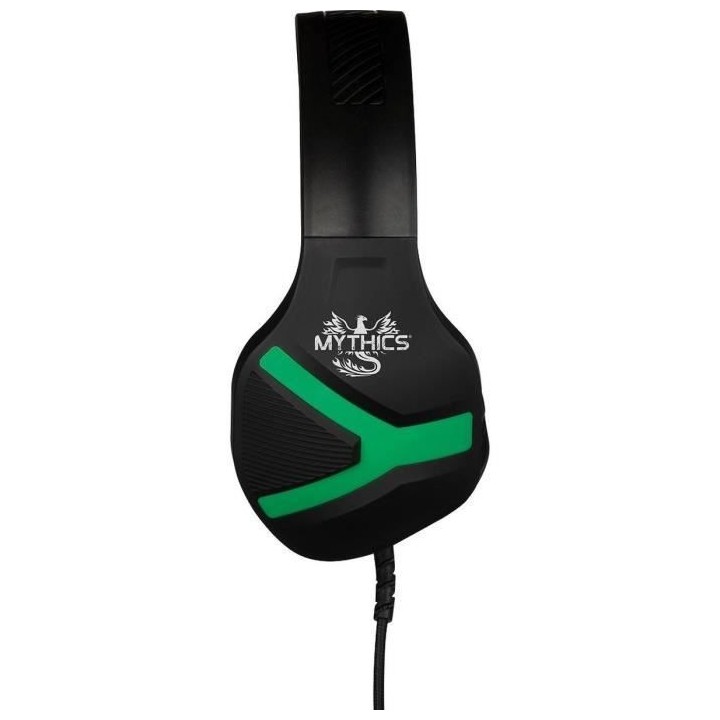 Casque-Micro Gaming - KONIX - Mythics Nemesis - Noir et Vert - Xbox On