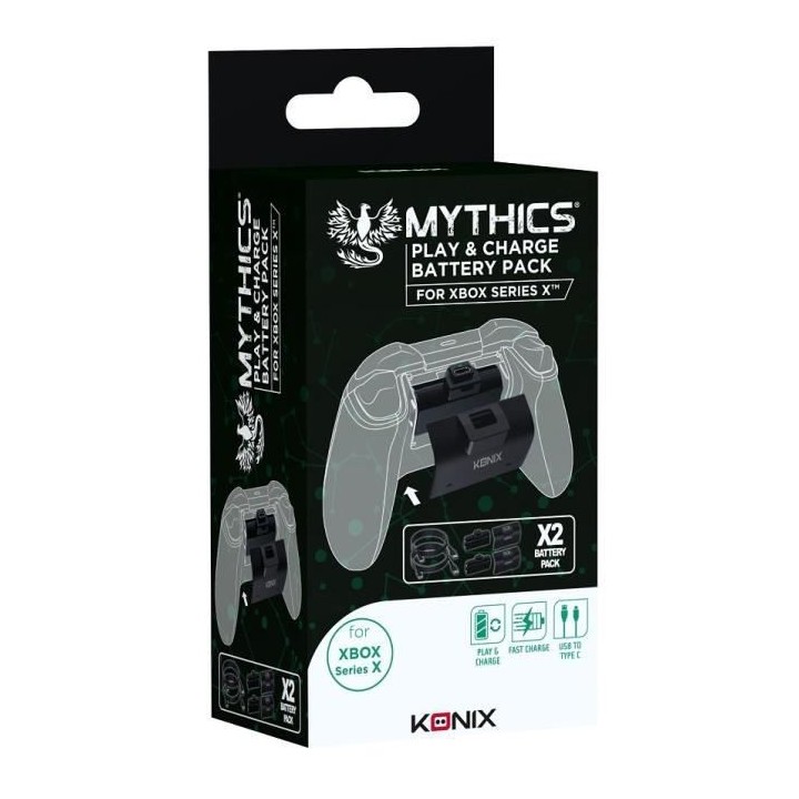 Station de Charge pour Manette - KONIX - Mythics - Play & Charge - Bat
