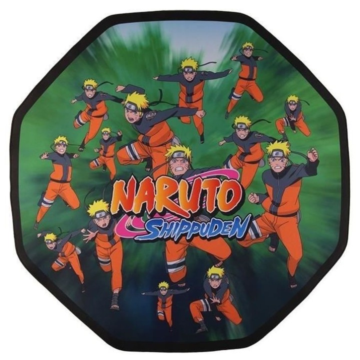 Tapis de sol - Naturo clones - Vert et orange - Anti-dérapant - Ø100