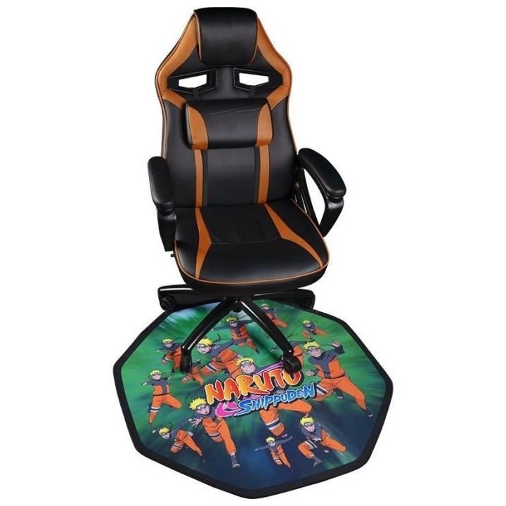 Tapis de sol - Naturo clones - Vert et orange - Anti-dérapant - Ø100