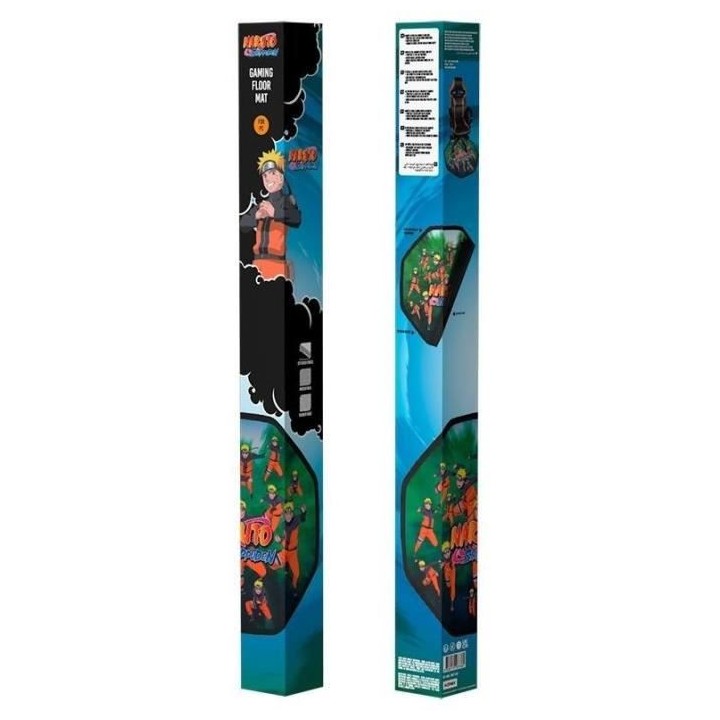 Tapis de sol - Naturo clones - Vert et orange - Anti-dérapant - Ø100