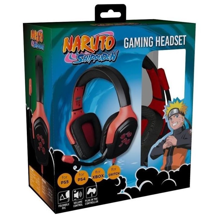 Casque - Konix - Naruto Akatsuki - Noir et rouge