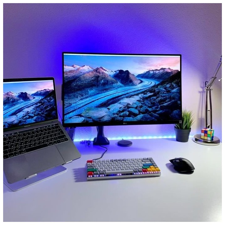 Konyks Dallas Easy - Ruban LED connecté Wi-Fi + BT, Couleurs RGB + Bl