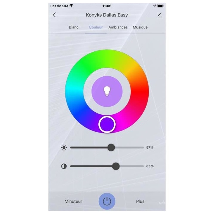 Konyks Dallas Easy - Ruban LED connecté Wi-Fi + BT, Couleurs RGB + Bl
