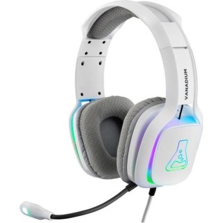 THE G-LAB KORP VANADIUM Casque Gaming RGB BLANC - Compatible PS, PS4,