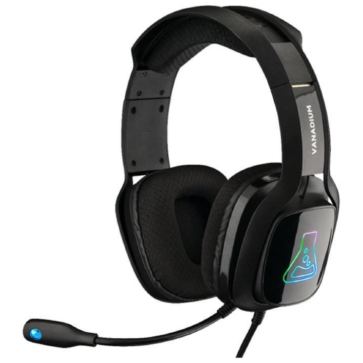 THE G-LAB KORP VANADIUM Casque RGB Gaming NOIR - PC, PlayStation Xbox