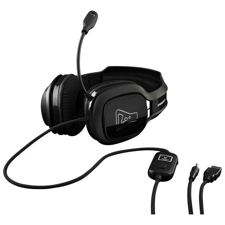 THE G-LAB KORP VANADIUM Casque RGB Gaming NOIR - PC, PlayStation Xbox